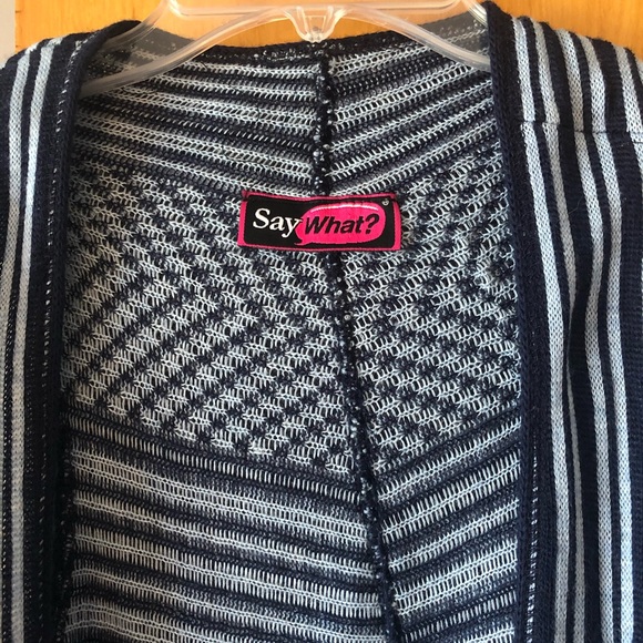 Sleeveless sweater cardigan, asymmetrical - Picture 2 of 4